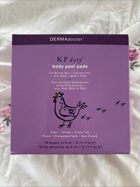 DERMAdoctor KP Duty Body Peel Pads – Exfoliating Peel for Bumpy Skin